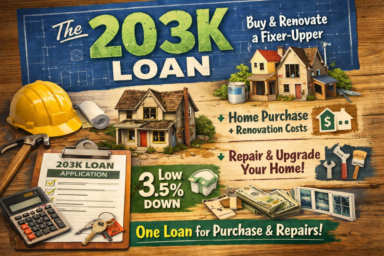 FHA 203(k) rehabilitation loan construction project in Illinois