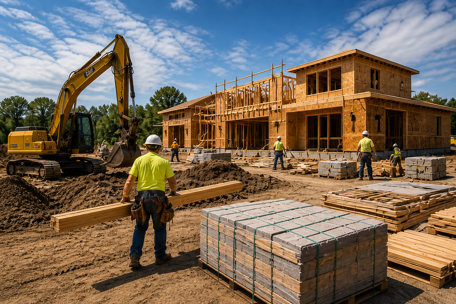Illinois contractor returning to a jobsite to perform punch-list items, illustrating the punch-list vs. extra-work distinction under Weather-Tite and 770 ILCS 60/7