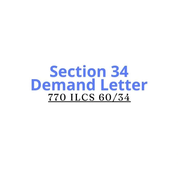 Illinois Section 34 Demand Letter Mechanic Lien