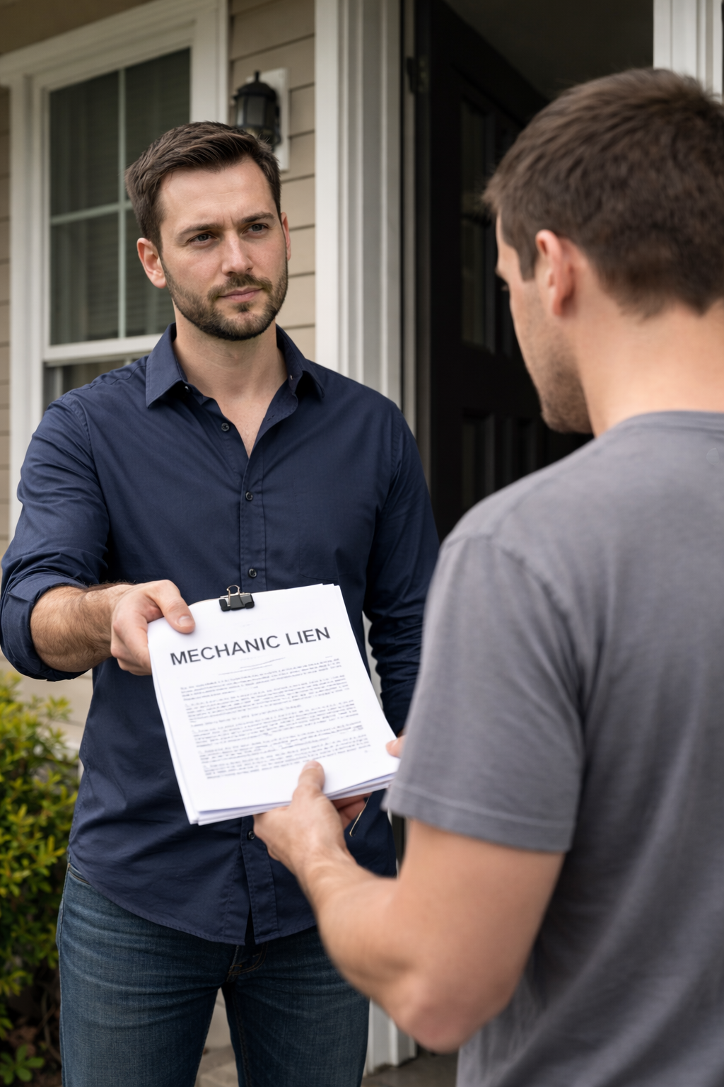 Serving an Illinois mechanic lien notice to a property owner