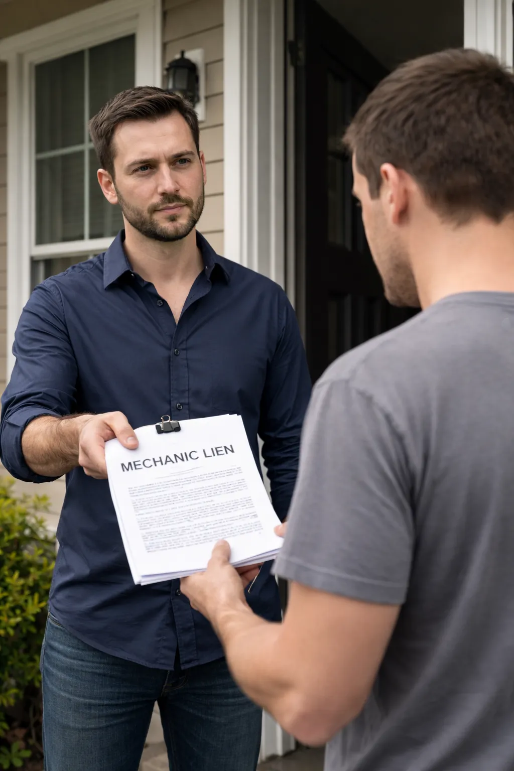 Serving an Illinois mechanic lien notice to a property owner